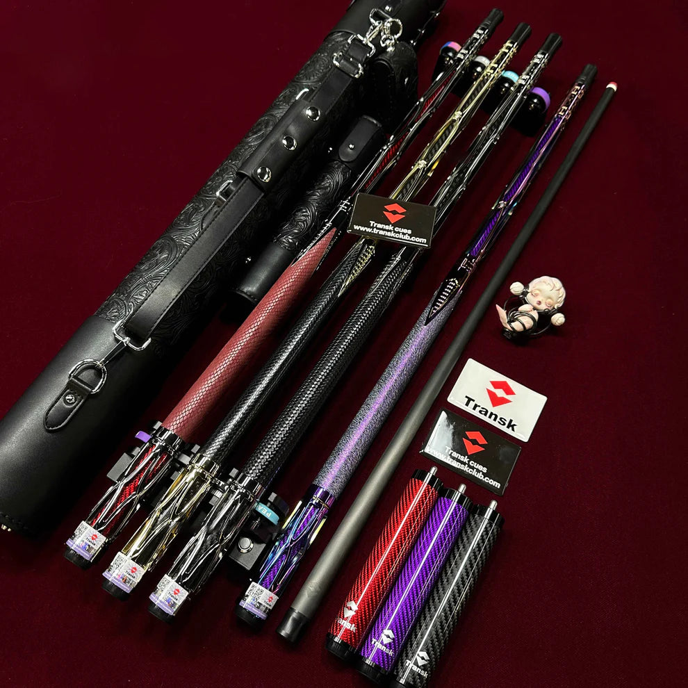 Metal Carbon Fiber Pool Cue Set - 10.5/11.8/12.5mm Tip, Adjustable Weight, Gold/Red/Purple Options, Professional Billiard Stick for Advanced Players