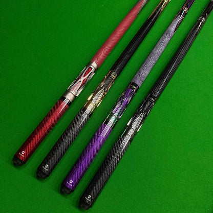 Metal Carbon Fiber Pool Cue - Gold, Red, Purple, 10.5/11.8/12.5mm Tip