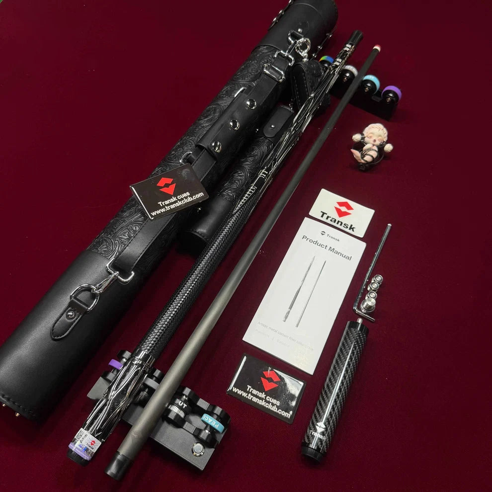 Metal Carbon Fiber Pool Cue Set - 10.5/11.8/12.5mm Tip, Adjustable Weight, Gold/Red/Purple Options, Professional Billiard Stick for Advanced Players