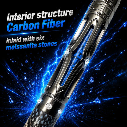 Metal Dragon Slayer Jump Cue - Blue Carbon Fiber Shaft with Sheepskin Grip - 13mm Tip