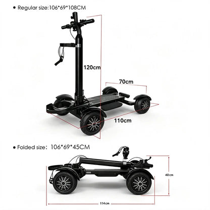 Foldable Golf Electric Scooter for Golf Course Travel