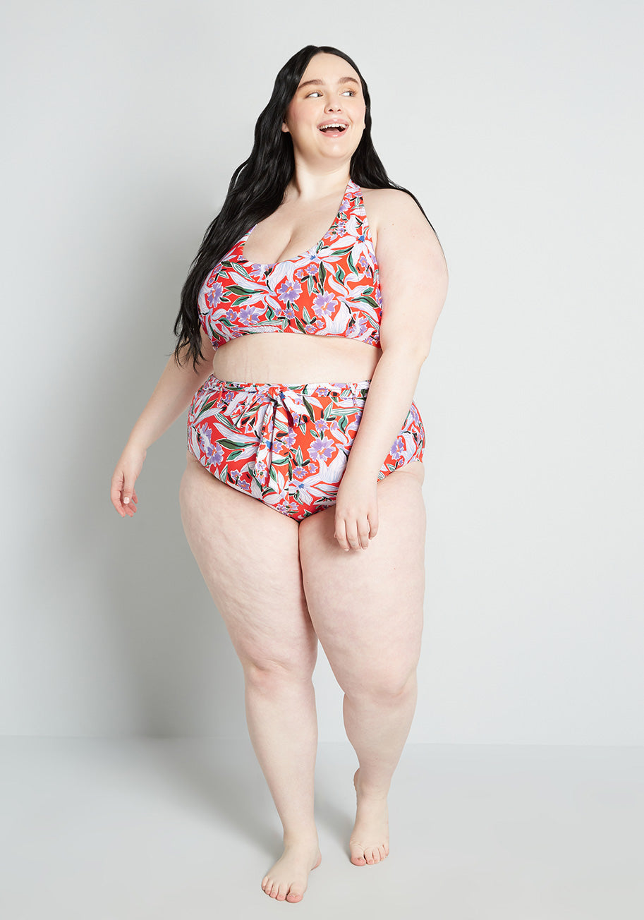 Allison Halter Bikini Top in Floral (Final Sale)