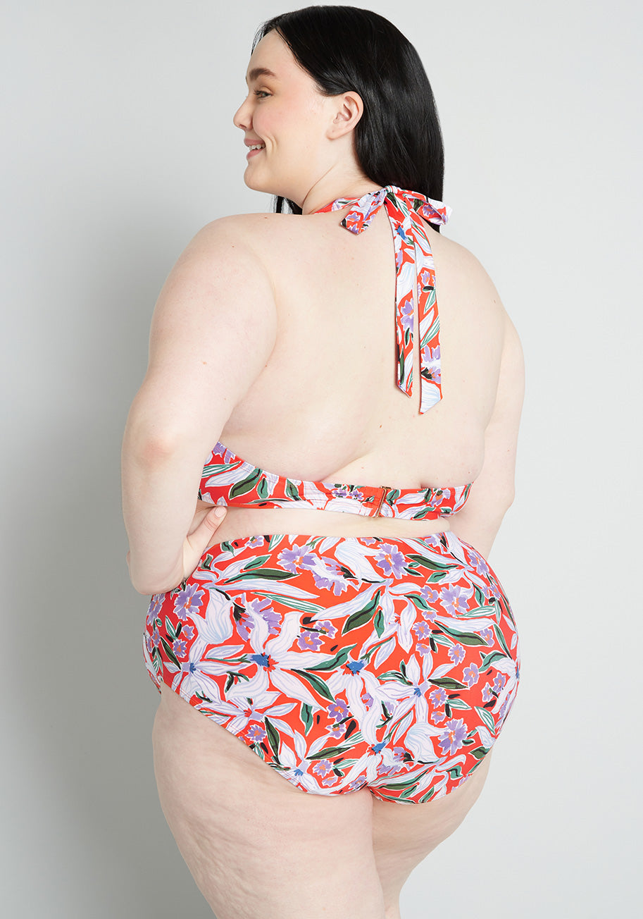 The JoJo High-Waisted Bikini Bottom (Final Sale)