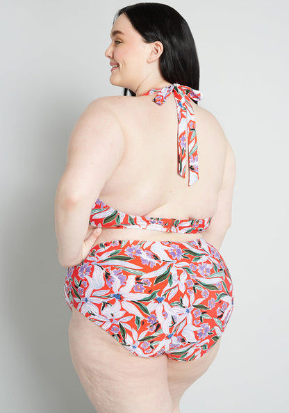 The JoJo High-Waisted Bikini Bottom (Final Sale)