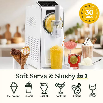 6-in-1 Frozen Dessert Maker | Soft Serve Ice Cream, Slushie, Sorbet & Frozen Drink Machine with Auto