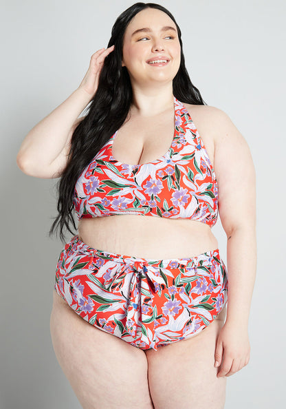 The JoJo High-Waisted Bikini Bottom (Final Sale)