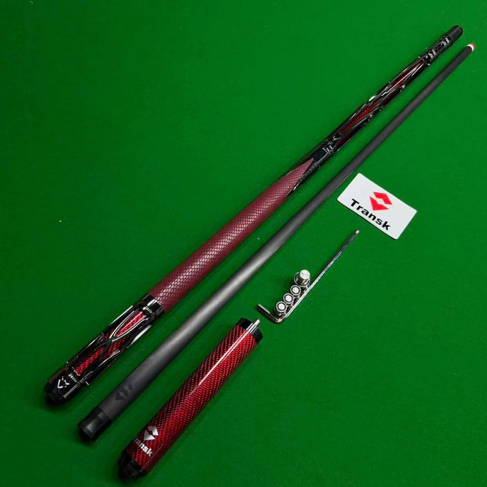 Metal Carbon Fiber Pool Cue - Gold, Red, Purple, 10.5/11.8/12.5mm Tip