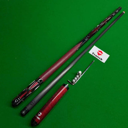 Metal Carbon Fiber Pool Cue - Gold, Red, Purple, 10.5/11.8/12.5mm Tip