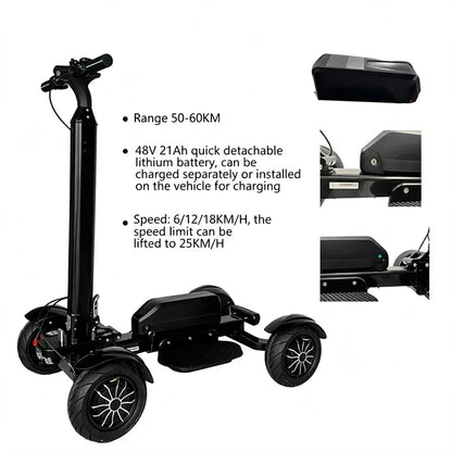 Foldable Golf Electric Scooter for Golf Course Travel