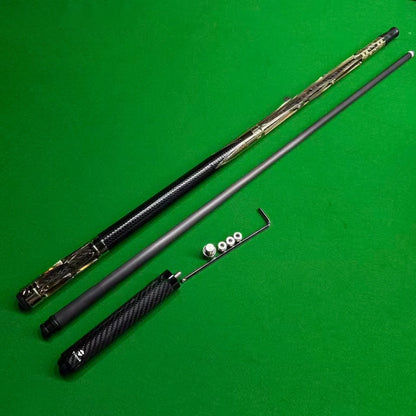 Metal Carbon Fiber Pool Cue - Gold, Red, Purple, 10.5/11.8/12.5mm Tip